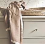 Baby hydrofiel swaddle met kant - mokka - bruin - groot, Ophalen of Verzenden, Nieuw, Label Spruit, Jongetje of Meisje