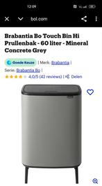 Bo Touch Bin HI van Brabantia, Ophalen of Verzenden, Zo goed als nieuw, Kunststof, Minder dan 50 cm