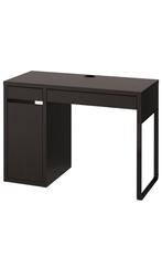 Bureau micke zwartbruin 105x50 cm, Huis en Inrichting, Bureaus, Ophalen, Gebruikt