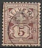 Zwitserland No.52 O. ADV. no.5 T., Postzegels en Munten, Postzegels | Europa | Zwitserland, Verzenden, Gestempeld