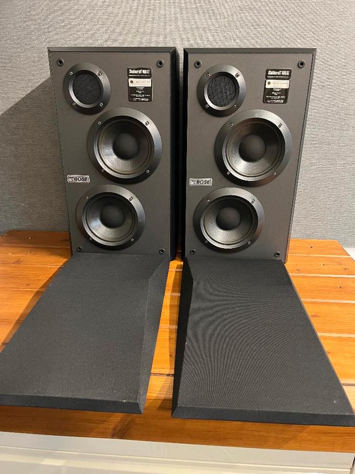 Set Bose Studiocraft 400ST  ML4 BLK luidsprekers , boxen 90w, Audio, Tv en Foto, Luidsprekers, Gebruikt, Front, Rear of Stereo speakers