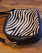 tasje zwart met zebraprint, Sieraden, Tassen en Uiterlijk, Tassen | Damestassen, Ophalen of Verzenden, Gebruikt, Zwart, Schoudertasje
