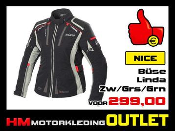 Textiel motorjas Buse Linda All-Season - Zw-Grs-Rd - LADY beschikbaar voor biedingen