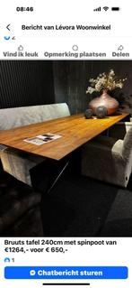 Bruuts tafel Showroommodel 240cm, Huis en Inrichting, Ophalen, 50 tot 100 cm, Rechthoekig, Bruuts modern klassiek landelijk bartafel