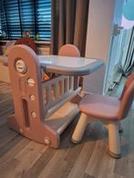 Roze Kinder Tekentafel met Stoel, Kinderen en Baby's, Kinderkamer | Tafels en Stoelen, Ophalen, Zo goed als nieuw, Tafel(s) en Stoel(en)