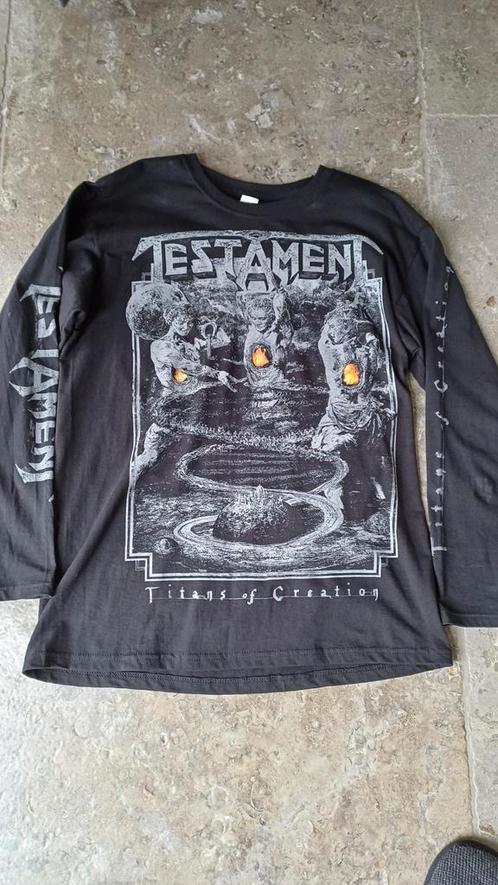 Testament European Tour Longsleeve 2020, Kleding | Heren, T-shirts, Nieuw, Maat 48/50 (M), Zwart, Verzenden