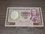 Biljet 20 gulden Boerhaave, 1955, Ophalen of Verzenden, 25 gulden