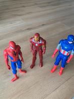 Actiefiguren spiderman, Ironman en Captain America, Kinderen en Baby's, Speelgoed | Actiefiguren, Ophalen, Zo goed als nieuw