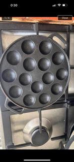 Poffertjespan Gietijzer, Ophalen of Verzenden, Gebruikt, Gietijzer, Koekenpan of Braadpan