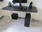 IKEA BEKANT Bureau - Zwart/Wit - Verstelbaar, Ophalen