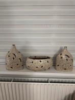 3 set Vaas Chic - Decoratieve Vaas, Gebruikt, Overige kleuren, Aardewerk of Porselein, Ophalen of Verzenden