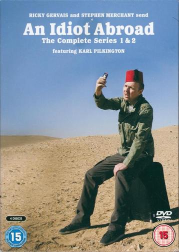AN IDIOT ABROAD THE COMPLETE SERIES 1 & 2 DVD BOX SET beschikbaar voor biedingen