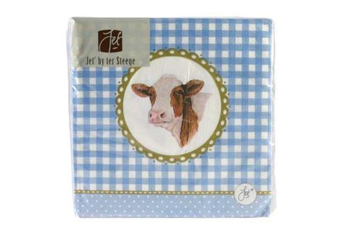 Servetten Happy Cow servies, Huis en Inrichting, Keuken | Servies, Nieuw, Overige typen, Overige stijlen, Overige materialen, Ophalen of Verzenden