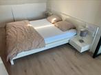 MALM 160cm bed + nachtkastjes, Ophalen, Gebruikt, Tweepersoons, 200 cm