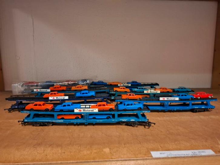 Lima Motorail Autotransportwagon Set, Hobby en Vrije tijd, Modeltreinen | H0, Gebruikt, Wagon, Gelijkstroom of Wisselstroom, Lima