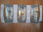 Set van 3 kerst drinkglazen - 250 ml, Glas of Glazen, Nieuw, Ophalen of Verzenden, Glas