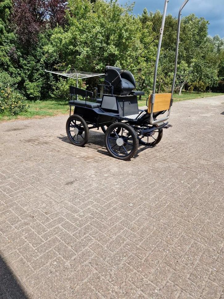 Men kar voor enkel en dubbel span, Dieren en Toebehoren, Paarden en Pony's | Hoofdstellen en Tuigage, Gebruikt, Overige soorten