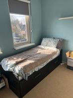 Brimnes uitschuifbed IKEA, Huis en Inrichting, Ophalen, Gebruikt, Eenpersoons, Zwart