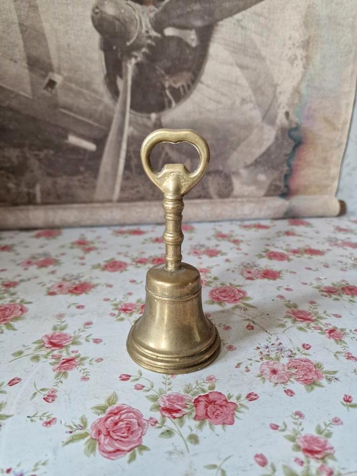 Messing tafelbel opener, Antiek en Kunst, Antiek | Koper en Brons, Ophalen of Verzenden