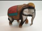 1325) Mooie olifant massief hout uit India, Antiek en Kunst, Ophalen of Verzenden