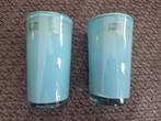 2 Des Pots vazen - Glas. Despots., Blauw, Ophalen of Verzenden, Minder dan 50 cm, Glas