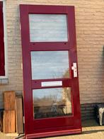 Nette hardhouten voordeur 211,5 x 92,6, Doe-het-zelf en Verbouw, Deuren en Horren, Ophalen, 80 tot 100 cm, 200 tot 215 cm, Buitendeur