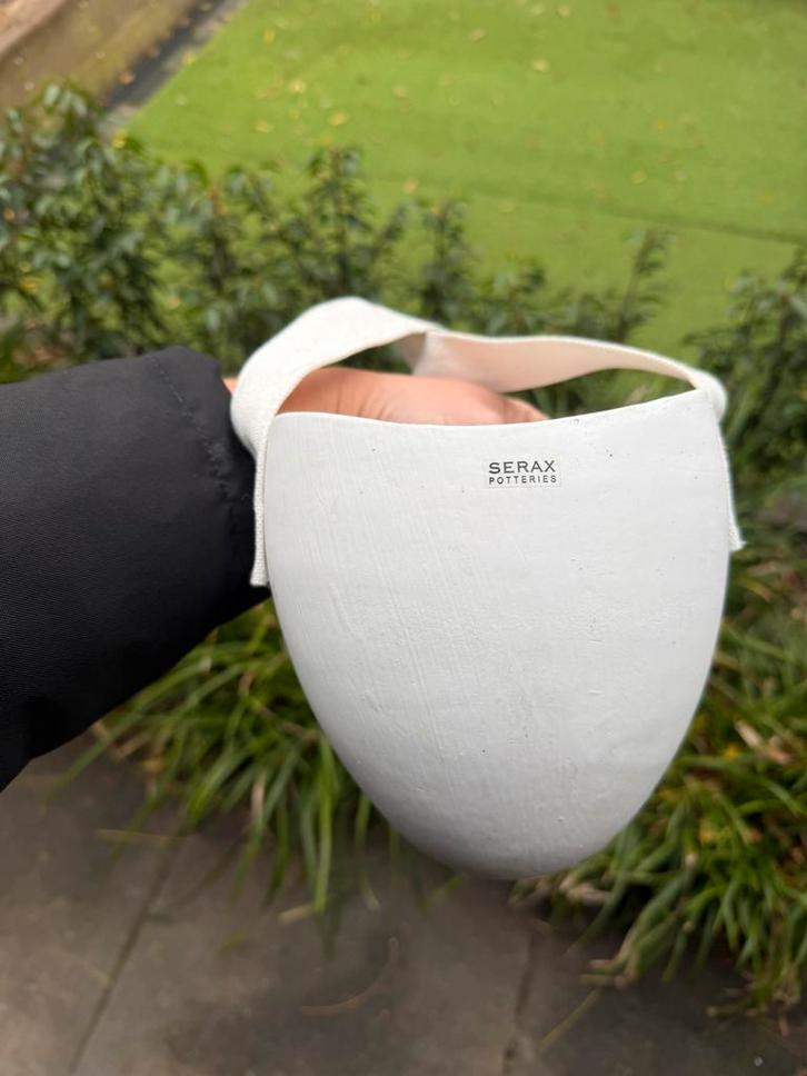 Serax Potteries Hangpotten, Tuin en Terras, Bloempotten, Gebruikt, Aardewerk, Binnen, Minder dan 25 cm, Rond, Ophalen of Verzenden