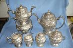 Puntgaaf antiek 7 delig zilveren koffie en thee servies, Antiek en Kunst, Antiek | Goud en Zilver, Ophalen of Verzenden, Zilver