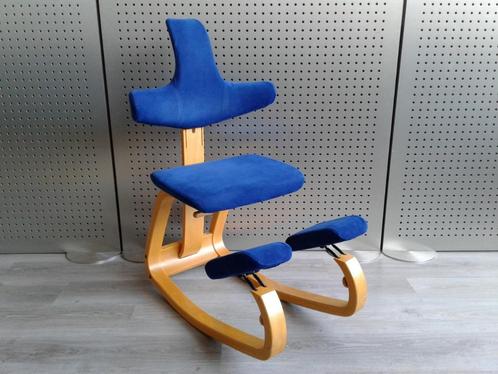 Stokke (Variér) Thatsit (Blauw), Zeer Mooi!, Huis en Inrichting, Bureaustoelen, Zo goed als nieuw, Bureaustoel, Blauw, Ergonomisch