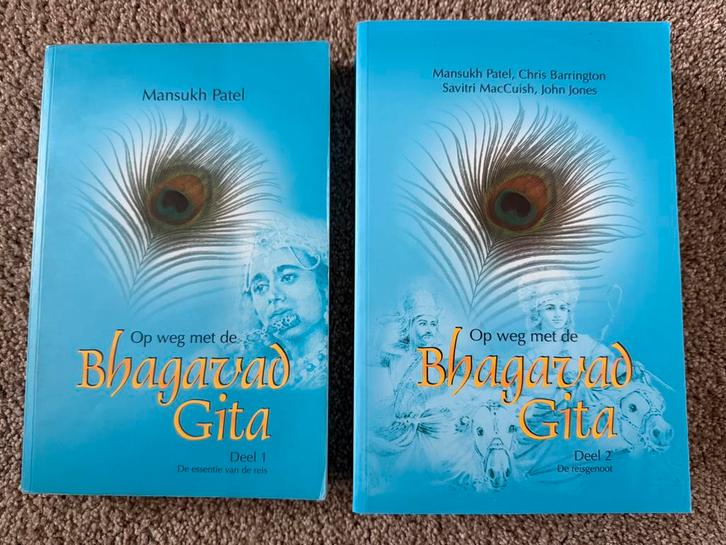 Op weg met de bhagavad gita 1 & 2 - Mansukh Patel, Boeken, Esoterie en Spiritualiteit, Zo goed als nieuw, Overige typen, Spiritualiteit algemeen