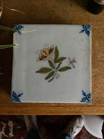 Oude Hollandse Tegel Makkum Tichelaar beschikbaar voor biedingen