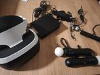 PSVR PlayStation Virtual Reality + 2x Move controllers, Ophalen of Verzenden, Gebruikt, VR-bril, Sony PlayStation