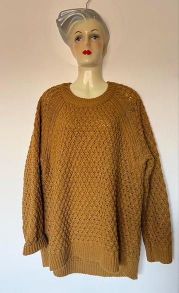 Camel oversized M gebreide trui knitted H&M knitwear beschikbaar voor biedingen