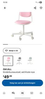 Roze kinderbureaustoel, Huis en Inrichting, Bureaustoelen, Ophalen, Zo goed als nieuw, Roze