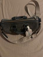 Louis vuitton tas keepall 25 Denim, Ophalen of Verzenden, Zo goed als nieuw, Blauw