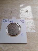 Franc 1939 Luxemburg (nr 2), Postzegels en Munten, Munten | Europa | Niet-Euromunten, Ophalen of Verzenden, Losse munt, Overige landen