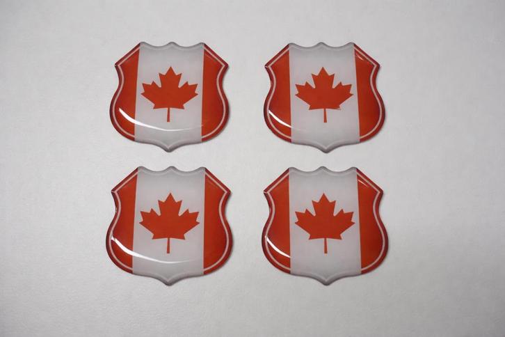3D Canada gel vlag stickers UV-bestendig, Verzamelen, Stickers, Nieuw, Overige typen, Verzenden