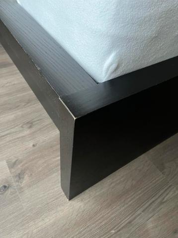 Ikea MALM bedframe zwart 140 x 200 - afbeelding 3