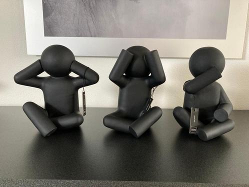 J-Line P'tit Maurice Zittend Horen-Zien-Zwijgen zwart Nieuw!, Huis en Inrichting, Woonaccessoires | Overige, Nieuw, Ophalen of Verzenden