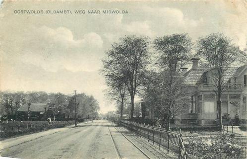(378-361-015) Oostwold  Weg naar Midwolda, Verzamelen, Ansichtkaarten | Nederland, Groningen, Ophalen of Verzenden