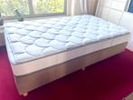 bed, boxspring, twijfelaar, Huis en Inrichting, Slaapkamer | Boxsprings, Ophalen, Zo goed als nieuw, Twijfelaar, 120 cm