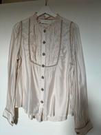 Nukus mooie blouse maat M, Ophalen of Verzenden, Zo goed als nieuw, Maat 38/40 (M), Beige
