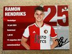 Feyenoord spelerskaart Hendriks met handtekening, Ophalen of Verzenden, Zo goed als nieuw, Feyenoord, Spelerskaart