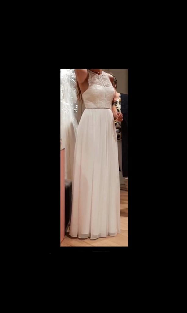 Passions by Lilly trouwjurk maat 36 bohemian, Kleding | Dames, Trouwkleding en Trouwaccessoires, Zo goed als nieuw, Trouwjurk