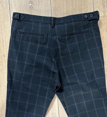H&M zwarte broek / pantalon met wit streepje mt 34 beschikbaar voor biedingen