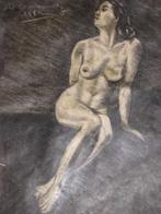 Calvintez Naakte vrouw, Antiek en Kunst, Kunst | Tekeningen en Foto's, Verzenden