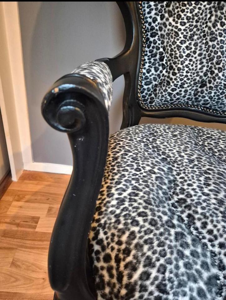 Mooie barok stoel met print, Antiek en Kunst, Antiek | Meubels | Stoelen en Banken, Ophalen