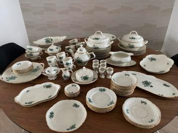 Rosenthal Servies Sanssouci groene bloemen met gouden randen beschikbaar voor biedingen