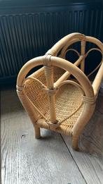 Vintage Rotan Bamboe Lectuurbak, Ophalen, Gebruikt