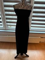 Strapless jurk, Ophalen of Verzenden, Zo goed als nieuw, Zwart, Onder de knie